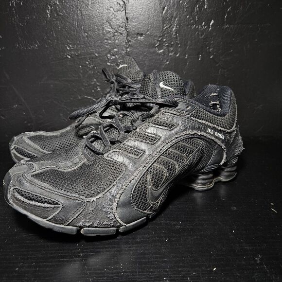 Nike Shox Shoes Women Size 9 Black 356918-002 Running Sneakers Athletic Trainer - Picture 1 of 8